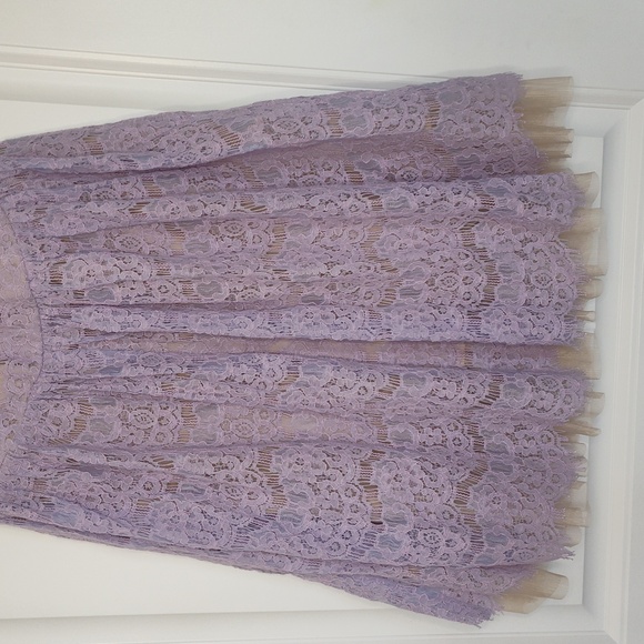 Francesca's Lace Lilac Dress - Picture 5 of 11